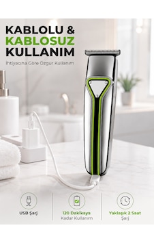 T Bıçaklı Saç Sakal Kesme Makinesi Şarjlı Kablosuz Ense Fori Şekillendirme Tıraş Makinesi T Bıçaklı Saç Sakal Kesme Makinesi Şarjlı Kablosuz Ense Fori Şekillendirme Tıraş Makinesi