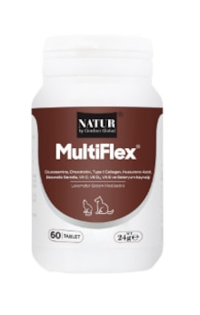 Natur Multiflex 60 Tb - Kedi & Köpek İçin Eklem Sıvısı, Topallama & Mobilite Güçlendirici Glukozamin Natur Multiflex 60 Tb - Kedi & Köpek İçin Eklem Sıvısı, Topallama & Mobilite Güçlendirici Glukozamin
