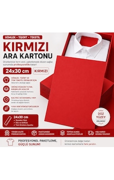 Premium Kırmızı Gömlek Ara Kartonu 24x30 Cm 1000'li Kazak, Tişört Ve Tekstil Ürünleri İçin Premium Kırmızı Gömlek Ara Kartonu 24x30 Cm 1000'li Kazak, Tişört Ve Tekstil Ürünleri İçin