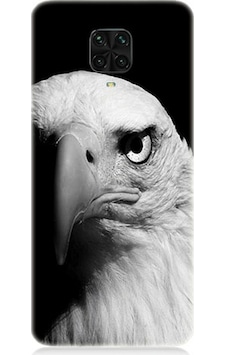 Xiaomi Redmi Note 9 Pro Uyumlu Silikon Kılıf Siyah Beyaz Kartal Başı Xiaomi Redmi Note 9 Pro Uyumlu Silikon Kılıf Siyah Beyaz Kartal Başı