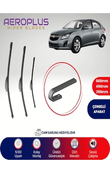 Aeroplus Chevrolet Cruze Hb Ön Arka Muz Silecek Takımı 2011-2020 Aeroplus Chevrolet Cruze Hb Ön Arka Muz Silecek Takımı 2011-2020