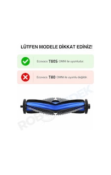 Ecovacs Deebot T80s Omni T80değil Uyumlu Ana Fırça-1 Adet