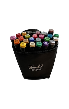 Touch Artist Çift Uçlu Marker Kalem Seti 24lü Renk Çantalı Touch Artist Çift Uçlu Marker Kalem Seti 24lü Renk Çantalı