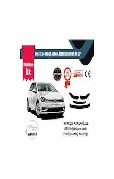 Volkswagen Golf 7.5 Aksesuar PianoBlack 4 Parça Tampon Ek Ön Lip Volkswagen Golf 7.5 Aksesuar PianoBlack 4 Parça Tampon Ek Ön Lip