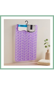 Bşkvirgo Kaydırmaz Pvc Banyo Ve Küvet Paspası Petek Desenli Şeffaf-buzlu 37x68 Cm Bsk2026
