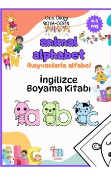 Animal Alphabet Hayvanlarla Alfabe Boyama Kitabı Animal Alphabet Hayvanlarla Alfabe Boyama Kitabı