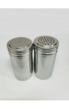 Tuzluk-pul Biber-kekik Serpici Paslanmaz Çelik 7x13 Cm Lüks 2'li Gümüş Tuzluk-pul Biber-kekik Serpici Paslanmaz Çelik 7x13 Cm Lüks 2'li Gümüş