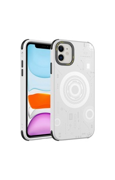 Apple Uyumlu iPhone 12 Kılıf Zore Wireless Şarj Özellikli Desenli Hot Kapak-beyaz Apple Uyumlu iPhone 12 Kılıf Zore Wireless Şarj Özellikli Desenli Hot Kapak-beyaz
