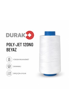 Durak Polyjet 120nu. Color 100 Beyaz/white Dikiş İpliği - 3 Adet