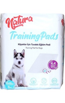 Natura Kaydırmaz Bantlı Köpek Eğitim Pedi 10'lu 60 x 60 CM Natura Kaydırmaz Bantlı Köpek Eğitim Pedi 10'lu 60 x 60 CM