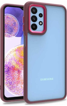 Galaxy A23 Kılıf Zore Flora Kapak Kırmızı Galaxy A23 Kılıf Zore Flora Kapak Kırmızı