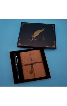 Taba Deri Defter Ve Kalem Set Çok Renkli Taba Deri Defter Ve Kalem Set Çok Renkli