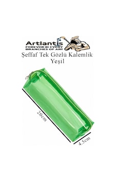 Şeffaf Kalemlik 1 Adet Tek Gözlü Transparan Kalem Kutusu Fosforlu Renkli Silikon Tek Bölmeli Makyaj Kozmetik Çantası Yeşil Şeffaf Kalemlik 1 Adet Tek Gözlü Transparan Kalem Kutusu Fosforlu Renkli Silikon Tek Bölmeli Makyaj Kozmetik Çantası Yeşil