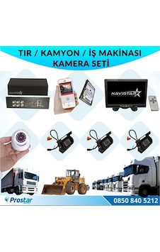 Navistar Tır Kamyon Iş Makinası Için Uzaktan Izlemeli 4 Kameralı 3