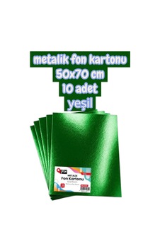 Yeşil Metalik Fon Kartonu 50x70 Cm 10 Adet 1 Yeşil Metalik Fon Kartonu 50x70 Cm 10 Adet 1