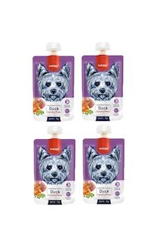 Wanpy Taze Ördekli & Havuçlu Köpek Et Ezmesi 4 x 90 G Wanpy Taze Ördekli & Havuçlu Köpek Et Ezmesi 4 x 90 G