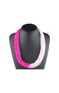 Pembe Küm Boncuklu Çoklu Kolye 312 - Pembe Pembe Küm Boncuklu Çoklu Kolye 312 - Pembe