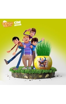 Yuup Rafadan Tayfa Temalı Çim Adam 6&apos Lı Set Çocuklar İçin Eğitici Ve Eğlenceli Bitki Yetiştirme Kiti