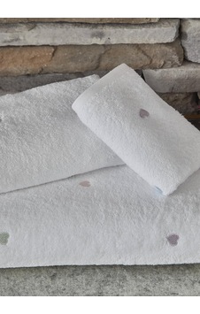 Kod-9950 Pamuk Nakışlı 3 Parça Banyo Havlu Seti - Beyaz Kod-9950 Pamuk Nakışlı 3 Parça Banyo Havlu Seti - Beyaz