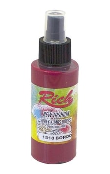 Rich New Fashion Sprey Kumaş Boyası 100 Cc. 1518 Bordo