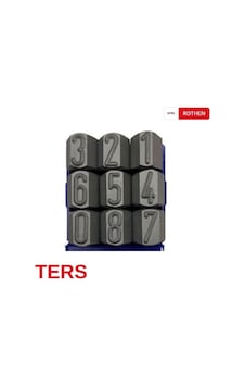 1 Mm Rothen Ters Çelik Rakam Takımı 1 Mm Rothen Ters Çelik Rakam Takımı
