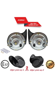 Korna 12v Dadat Tek Fişli Korna 12v Dadat Tek Fişli