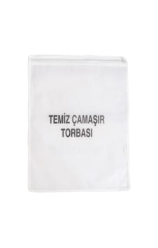 Single Sword Fermuarlı Bedelli & Acemi Asker Temiz Çamaşır Torbası, Beyaz