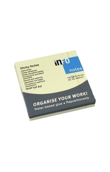 Info Notes Post-it 75x75mm Sarı 100 Yaprak