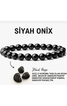 Doğal Oniks Taşı Bileklik, Oniks Siyah Enerji Taşı, Negatif Enerji Kalkanı, Unisex El Yapımı Mat Siyah Doğal Oniks Taşı Bileklik, Oniks Siyah Enerji Taşı, Negatif Enerji Kalkanı, Unisex El Yapımı Mat Siyah