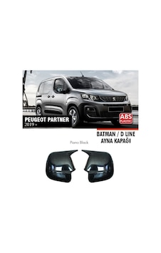 Peugeot Partner Batman Yarasa Ayna Kapağı Piano Black 2019+ Peugeot Partner Batman Yarasa Ayna Kapağı Piano Black 2019+