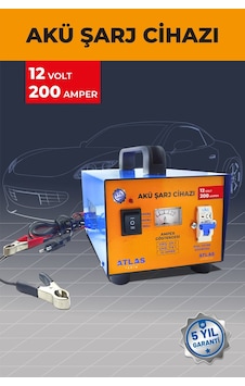 Atlas Akü Şarj Cihazı 12 Volt 200 Amper Atlas Akü Şarj Cihazı 12 Volt 200 Amper