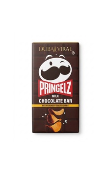 Pringelz Milk Chocolate Bar With Crunchy Salted Chips 140g