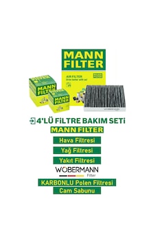 Wöbermann+mann Ford Fiesta 1.4 1.5 Tdci Filtre Bakım Seti 2013-2016 4k Wöbermann+mann Ford Fiesta 1.4 1.5 Tdci Filtre Bakım Seti 2013-2016 4k