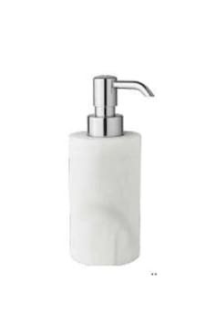Baster Round Sıvı Sabunluk, Tezgah Üstü - Doğaltaş/krom Doğaltaş/krom