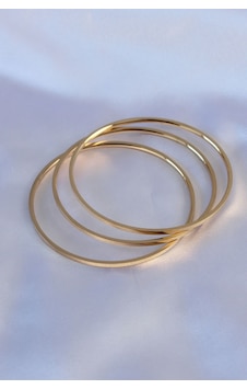 316l Çelik Gold Renk 3'lü Ajda Model Kadın 60 Mm Bilezik Diğer 316l Çelik Gold Renk 3'lü Ajda Model Kadın 60 Mm Bilezik Diğer