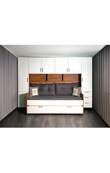 Sweety Komple Mdf Membran Dolaplı Yavrulu Ranza Ceviz Beyaz 190 x 90 Sweety Komple Mdf Membran Dolaplı Yavrulu Ranza Ceviz Beyaz 190 x 90
