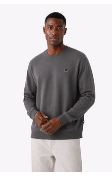 Bad Bear Valor Crewneck Man Asphalt Sweatshırt 26.02.12.046-c118 Gri