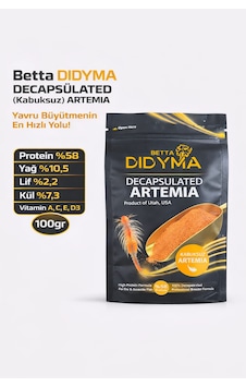 Betta Didyma Decapsulated Kabuksuz Artemia 100gr Anahtarlık Hediyeli Betta Didyma Decapsulated Kabuksuz Artemia 100gr Anahtarlık Hediyeli