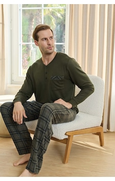 Aydoğan Erkek Aras Kışlık Termal Rahat Yeşil Pijama Takımı 0749 Aydoğan Erkek Aras Kışlık Termal Rahat Yeşil Pijama Takımı 0749