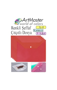 Kırmızı A4 Çıtçıtlı Dosya Şeffaf Renkli Zarf Dosya 5 Adet Çıt Çıtlı Dosya Su Geçirmez 100 Yaprak Kapasite Diğer Kırmızı A4 Çıtçıtlı Dosya Şeffaf Renkli Zarf Dosya 5 Adet Çıt Çıtlı Dosya Su Geçirmez 100 Yaprak Kapasite Diğer