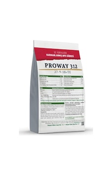 Proway312 1KG. 27-9-18+Te Npk+Mikro Elementli Yaprak Gübresi Proway312 1KG. 27-9-18+Te Npk+Mikro Elementli Yaprak Gübresi