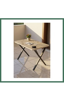 En-cag Mutfak Masası 110x70 Cm Modern Ahşap Görünümlü Yemek Masası Ofis Bahçe Balkon Cafe Masa 9831 Travert Bss Çok Renkli En-cag Mutfak Masası 110x70 Cm Modern Ahşap Görünümlü Yemek Masası Ofis Bahçe Balkon Cafe Masa 9831 Travert Bss Çok Renkli