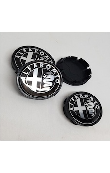 Alfa Romeo Siyah Plasto 65/62 Jant Göbeği Alfa Romeo Siyah Plasto 65/62 Jant Göbeği