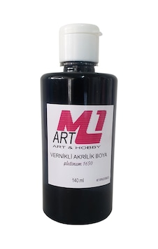 M1 Art Vernikli Akrilik Boya Siyah 140 ML