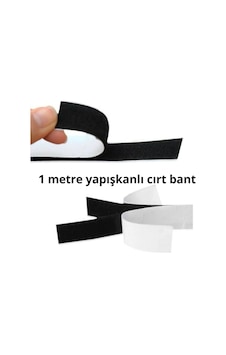 Enzelo 2 Cm Yapışkanlı Siyah Cırt Cırtlı Bant 1 Metre Enzelo 2 Cm Yapışkanlı Siyah Cırt Cırtlı Bant 1 Metre