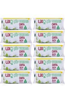 Lixo Orta Boy Çöp Torbası 55 x 60 Cm 20 li Rulo x 10 Paket 200 Adet Lixo Orta Boy Çöp Torbası 55 x 60 Cm 20 li Rulo x 10 Paket 200 Adet