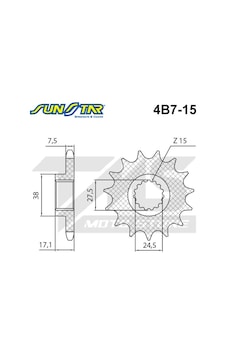 Ducati Panigale 1299 S Uyumlu Ön Dişli Sunstar (508145773) Ducati Panigale 1299 S Uyumlu Ön Dişli Sunstar (508145773)