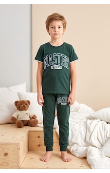 Remsa Genç Erkek Çocuk Kısa Kol Şortlu Pijama Takımı 3617 Zümrüt01 Remsa Genç Erkek Çocuk Kısa Kol Şortlu Pijama Takımı 3617 Zümrüt01