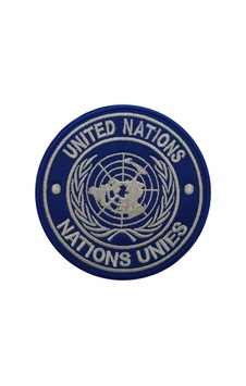 Bm Birleşmiş Milletler United Nations Nakış Işleme Arma 9X9 Cm Siyah Bm Birleşmiş Milletler United Nations Nakış Işleme Arma 9X9 Cm Siyah