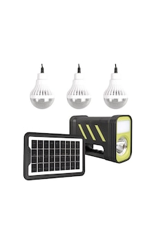 Gd-12 Solar Panelli 3 Ampullü Solar Işıldak Fener Gd-12 Solar Panelli 3 Ampullü Solar Işıldak Fener